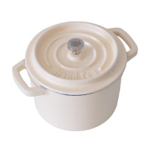 Mini Grand Feu White Cast Iron Pot 0.65L