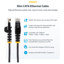 StarTech.com N6PAT25CMBKS networking cable