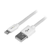StarTech 2m 6ft Long White Apple 8-pin Lightning Connector to USB Cable for iPhone / iPod / iPad StarTech 2m 6ft Long White Apple 8-pin Lightning Connector to USB Cable for iPhone / iPod / iPad