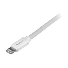 StarTech 2m 6ft Long White Apple 8-pin Lightning Connector to USB Cable for iPhone / iPod / iPad