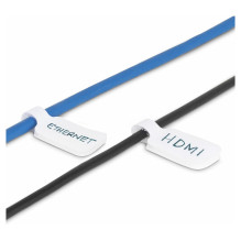 StarTech.com 3.5in (9cm) Cable Labels, 100 Pack White, Cable / Cord Tags (CABLE-TAG-HLWH) StarTech.com 3.5in (9cm) Cable Labels, 100 Pack White, Cable / Cord Tags (CABLE-TAG-HLWH)