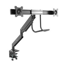 STARTECH.COM Dual Monitor Arm - Synced Height Adjustment - Grommet / Desk Clamp - Easy-Grip Handle - VESA 75x75 100x100