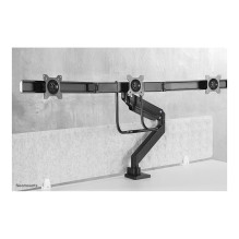 Neomounts NM-D775DX3BLACK Tischhalterung mit Tischhalterungsgriff für drei Flachbildschirme bis 27" (68,6 cm).
