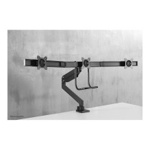 Neomounts NM-D775DX3BLACK Tischhalterung mit Tischhalterungsgriff für drei Flachbildschirme bis 27" (68,6 cm).