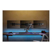 Neomounts NM-D775DX3BLACK Tischhalterung mit Tischhalterungsgriff für drei Flachbildschirme bis 27" (68,6 cm).