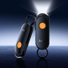 Locator compatible with Apple Find My with flashlight Hoco E99 black Locator compatible with Apple Find My with flashlight Hoco E99 black