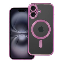 Case for iPhone 16 Electro Mag Cover compatible with MagSafe pink Case for iPhone 16 Electro Mag Cover compatible with MagSafe pink