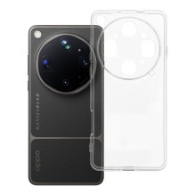 Oppo Find X9 ULTRA skaidrus dėklas (2 mm, apsaugantis kamerą), skaidrus