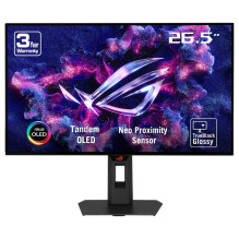 ASUS ROG Strix XG27AQWMG kompiuterio monitorius 67,3 cm (26,5") 2560 x 1440 pikselių Quad HD OLED Juoda