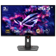 ASUS ROG Strix OLED XG27UCDMG kompiuterio monitorius 67,3 cm (26,5") 3840 x 2160 pikselių 4K Ultra HD QD-OLED Juoda