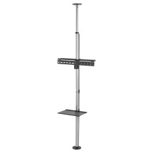 EQUIP 650621 Min. 94 cm (37") Max. 177,8 cm (70") Max. VESA 600 x 400 mm 30 kg Schwarz, Edelstahl EQUIP 650621 Min. 94 cm (37") Max. 177,8 cm (70") Max. VESA 600 x 400 mm 30 kg Schwarz, Edelstahl