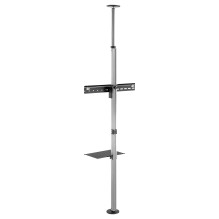 EQUIP 650621 Min. 94 cm (37") Max. 177,8 cm (70") Max. VESA 600 x 400 mm 30 kg Schwarz, Edelstahl EQUIP 650621 Min. 94 cm (37") Max. 177,8 cm (70") Max. VESA 600 x 400 mm 30 kg Schwarz, Edelstahl