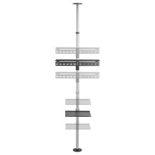 EQUIP 650621 Min. 94 cm (37") Max. 177,8 cm (70") Max. VESA 600 x 400 mm 30 kg Schwarz, Edelstahl EQUIP 650621 Min. 94 cm (37") Max. 177,8 cm (70") Max. VESA 600 x 400 mm 30 kg Schwarz, Edelstahl