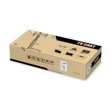 EQUIP 650602 TV Wagen Min. 94 cm (37") Max. 177,8 cm (70") Max. VESA 600 x 400 mm 50 kg Schwarz, Weiß