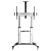 EQUIP 650605 TV Wagen Min. 152,4 cm (60") Max. 2,54 m (100") Max. VESA 1000 x 600 mm 100 kg Aluminium EQUIP 650605 TV Wagen Min. 152,4 cm (60") Max. 2,54 m (100") Max. VESA 1000 x 600 mm 100 kg Aluminium