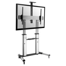EQUIP 650605 TV Wagen Min. 152,4 cm (60") Max. 2,54 m (100") Max. VESA 1000 x 600 mm 100 kg Aluminium EQUIP 650605 TV Wagen Min. 152,4 cm (60") Max. 2,54 m (100") Max. VESA 1000 x 600 mm 100 kg Aluminium