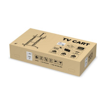 EQUIP 650605 TV Wagen Min. 152,4 cm (60") Max. 2,54 m (100") Max. VESA 1000 x 600 mm 100 kg Aluminium EQUIP 650605 TV Wagen Min. 152,4 cm (60") Max. 2,54 m (100") Max. VESA 1000 x 600 mm 100 kg Aluminium