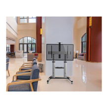 EQUIP 650605 TV Wagen Min. 152,4 cm (60") Max. 2,54 m (100") Max. VESA 1000 x 600 mm 100 kg Aluminium EQUIP 650605 TV Wagen Min. 152,4 cm (60") Max. 2,54 m (100") Max. VESA 1000 x 600 mm 100 kg Aluminium