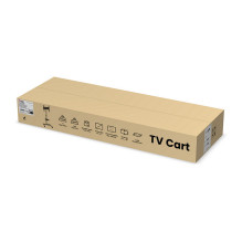 EQUIP 650607 TV Wagen Min. 81,3 cm (32") Max. 139,7 cm (55") Max. VESA 400 x 400 35 kg Schwarz