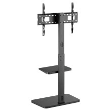 EQUIP 650613 TV-Bodenständer Min. 94 cm (37") Max. 190,5 cm (75") Max. VESA 600 x 400 mm 40 kg Schwarz EQUIP 650613 TV-Bodenständer Min. 94 cm (37") Max. 190,5 cm (75") Max. VESA 600 x 400 mm 40 kg Schwarz