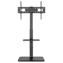 EQUIP 650613 TV-Bodenständer Min. 94 cm (37") Max. 190,5 cm (75") Max. VESA 600 x 400 mm 40 kg Schwarz EQUIP 650613 TV-Bodenständer Min. 94 cm (37") Max. 190,5 cm (75") Max. VESA 600 x 400 mm 40 kg Schwarz