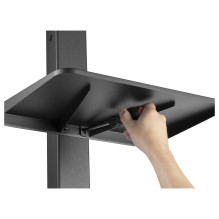 EQUIP 650613 TV-Bodenständer Min. 94 cm (37") Max. 190,5 cm (75") Max. VESA 600 x 400 mm 40 kg Schwarz EQUIP 650613 TV-Bodenständer Min. 94 cm (37") Max. 190,5 cm (75") Max. VESA 600 x 400 mm 40 kg Schwarz