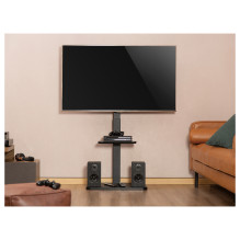 EQUIP 650613 TV-Bodenständer Min. 94 cm (37") Max. 190,5 cm (75") Max. VESA 600 x 400 mm 40 kg Schwarz EQUIP 650613 TV-Bodenständer Min. 94 cm (37") Max. 190,5 cm (75") Max. VESA 600 x 400 mm 40 kg Schwarz