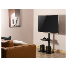 EQUIP 650613 TV-Bodenständer Min. 94 cm (37") Max. 190,5 cm (75") Max. VESA 600 x 400 mm 40 kg Schwarz EQUIP 650613 TV-Bodenständer Min. 94 cm (37") Max. 190,5 cm (75") Max. VESA 600 x 400 mm 40 kg Schwarz