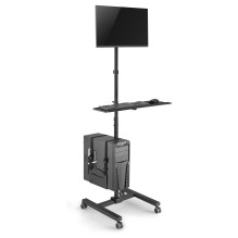 EQUIP 650171 Multimedia-Wagen Min. 43,2 cm (17") Max. 81,3 cm (32") Max. VESA 100 x 100 8 kg Schwarz EQUIP 650171 Multimedia-Wagen Min. 43,2 cm (17") Max. 81,3 cm (32") Max. VESA 100 x 100 8 kg Schwarz