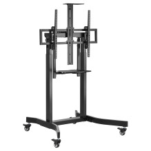 EQUIP 650633 Bodenstandhalter Min. 139,7 cm (55") Max. 2,54 m (100") Max. VESA 800 x 600 mm 120 kg Schwarz EQUIP 650633 Bodenstandhalter Min. 139,7 cm (55") Max. 2,54 m (100") Max. VESA 800 x 600 mm 120 kg Schwarz