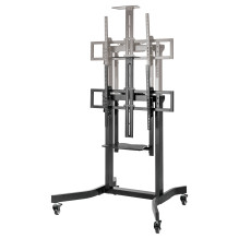 EQUIP 650633 Bodenstandhalter Min. 139,7 cm (55") Max. 2,54 m (100") Max. VESA 800 x 600 mm 120 kg Schwarz EQUIP 650633 Bodenstandhalter Min. 139,7 cm (55") Max. 2,54 m (100") Max. VESA 800 x 600 mm 120 kg Schwarz