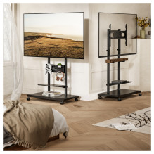 EQUIP 650635 Bodenstandhalter Min. 127 cm (50") Max. 2,29 m (90") Max. VESA 600 x 400 mm 60 kg Schwarz EQUIP 650635 Bodenstandhalter Min. 127 cm (50") Max. 2,29 m (90") Max. VESA 600 x 400 mm 60 kg Schwarz