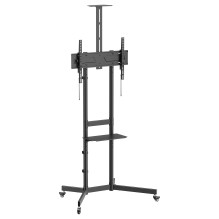 EQUIP 650636 Bodenstandhalter Min. 94 cm (37") Max. 177,8 cm (70") Max. VESA 600 x 400 mm 70 kg Schwarz EQUIP 650636 Bodenstandhalter Min. 94 cm (37") Max. 177,8 cm (70") Max. VESA 600 x 400 mm 70 kg Schwarz