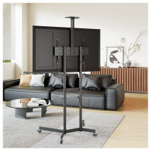 EQUIP 650636 Bodenstandhalter Min. 94 cm (37") Max. 177,8 cm (70") Max. VESA 600 x 400 mm 70 kg Schwarz EQUIP 650636 Bodenstandhalter Min. 94 cm (37") Max. 177,8 cm (70") Max. VESA 600 x 400 mm 70 kg Schwarz