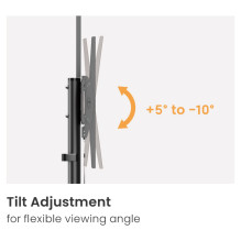 EQUIP 650636 Bodenstandhalter Min. 94 cm (37") Max. 177,8 cm (70") Max. VESA 600 x 400 mm 70 kg Schwarz EQUIP 650636 Bodenstandhalter Min. 94 cm (37") Max. 177,8 cm (70") Max. VESA 600 x 400 mm 70 kg Schwarz