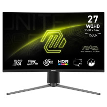 68,6 cm (27") 2560 x 1440 Pixel MSI 9S6-3CD94M-012 16:9 Wide Quad HD VA 0,5 ms 180 Hz HDR DisplayPort HDMI Height V