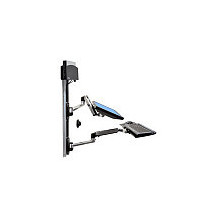 Ergotron 45-253-026 Wandhalterung Max. 68,6 cm (27") Max. VESA 100 x 100 mm 9,1 kg Schwarz, Silber
