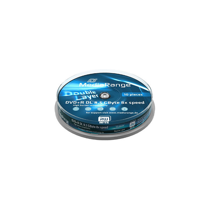 MEDIARANGE 10 x DVD+R DL - 8.5 GB (240 Min.) 8x
