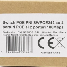 Switch PNI SWPOE242, POE, 6...