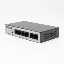 Switch PNI SWPOE242, POE, 6 x 10 / 100 Mbps, of which 4 PoE ports, metal case