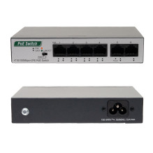 Switch PNI SWPOE242, POE, 6 x 10 / 100 Mbps, of which 4 PoE ports, metal case Switch PNI SWPOE242, POE, 6 x 10 / 100 Mbps, of which 4 PoE ports, metal case