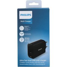 „Philips“ didelės galios dvigubas USB įkroviklis PD 1 USB-A USB C DLP2621 / 12 „Philips“ didelės galios dvigubas USB įkroviklis PD 1 USB-A USB C DLP2621 / 12