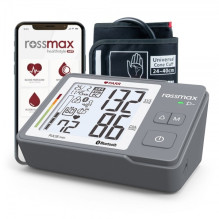 Kraujo Spaudimo Monitorius - Rossmax Z5 PARR Automatinis, Bluetooth, Didelis LCD Ekranas, Pilkas