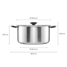 Pot Fiskars Functional Form 1072318, 28.5 cm, 7 l