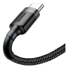 USB Laidas - Baseus Cafule USB 2.0 0.5m 3A Duomenų Perdavimo USB A (Male) į USB C (Male) Juodas USB Laidas - Baseus Cafule USB 2.0 0.5m 3A Duomenų Perdavimo USB A (Male) į USB C (Male) Juodas