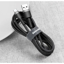 USB Laidas - Baseus Cafule USB 2.0 0.5m 3A Duomenų Perdavimo USB A (Male) į USB C (Male) Juodas USB Laidas - Baseus Cafule USB 2.0 0.5m 3A Duomenų Perdavimo USB A (Male) į USB C (Male) Juodas