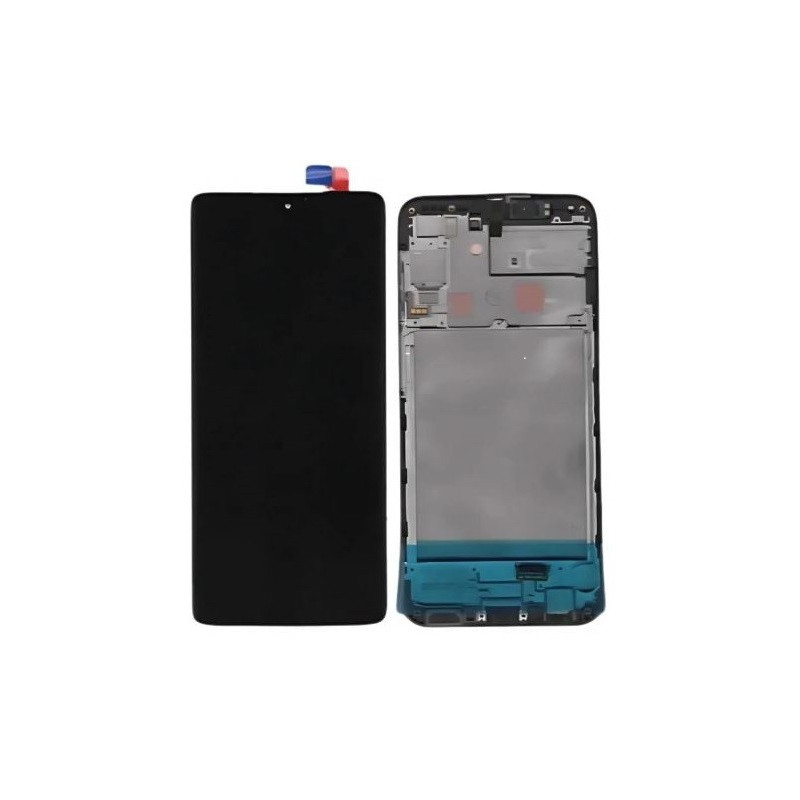 LCD screen Samsung A245 A24 4G with touch screen with frame Black original (service pack)