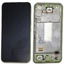 LCD screen Samsung A346 A34 5G 2023 with touch screen and frame Lime original (used Grade B)