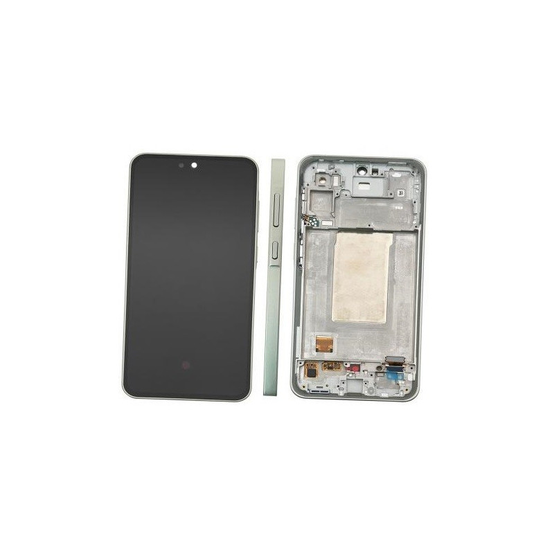 LCD screen Samsung A366 A36 5G with touch screen and frame Awesome Lime original (service pack)