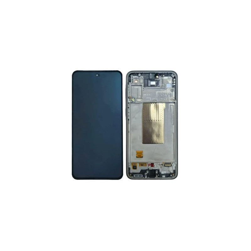 LCD screen Samsung A376 A37 5G with touch screen and frame Grey Green original (service pack)
